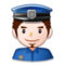Man Police Officer emoji on Samsung